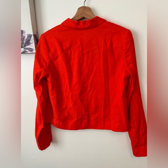 French Connection linen Blazer- size 6/ Mediun - Picture 6 of 8